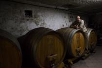  Peter Poletti in his wine cellar