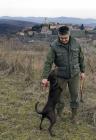  Truffle-hunter Klaudio Ipša with his trained dog Biba