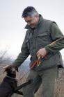  Truffle-hunter Klaudio Ipa with his trained dog Biba